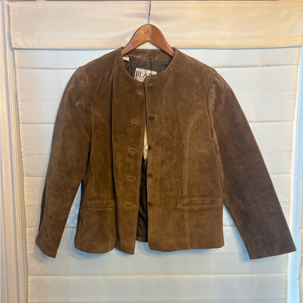Vintage Tan Suede Leather Jacket